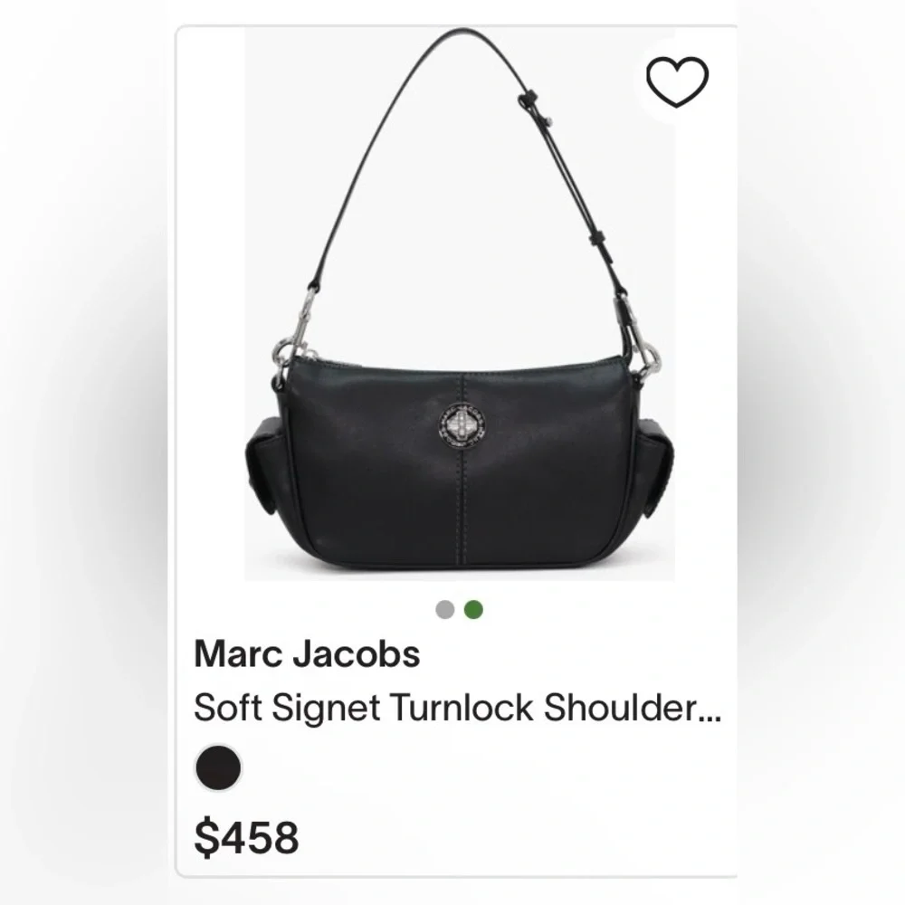 Marc Jacobs Signet Turnlock Leather Shoulder Bag –  NWOT ✨ Retail: $458 - Picture 3 of 15